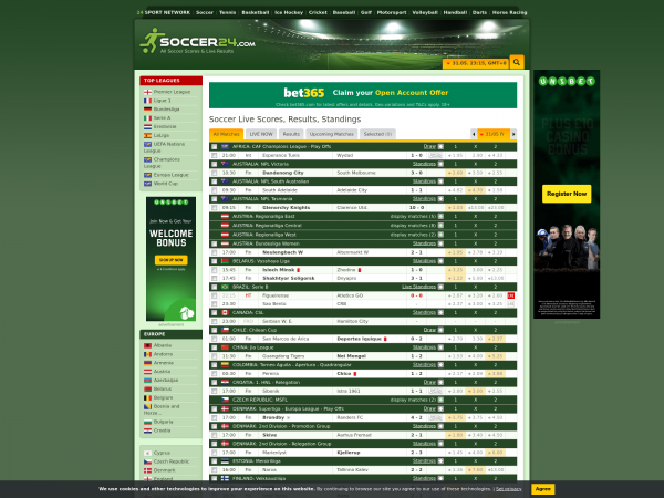 Soccer24.com - Soccer 24: Live Soccer Scores, Results ...