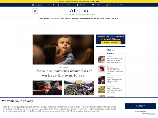 Aleteia — Catholic Spirituality, Lifestyle, World News