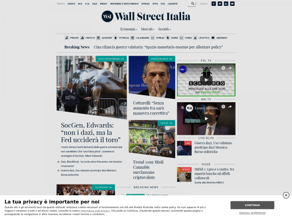 Wallstreetitalia.com - Notizie su Economia, Finanza e Borsa | Wall ...