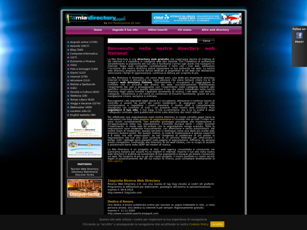 Screenshot lamiadirectory.com
