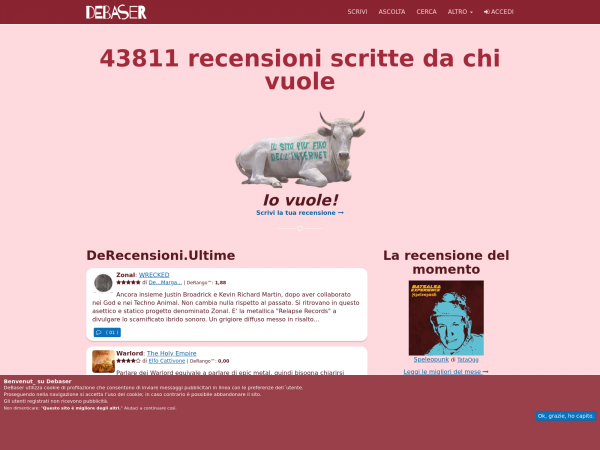 Screenshot debaser.it