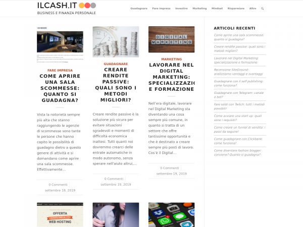 Screenshot ilcash.it