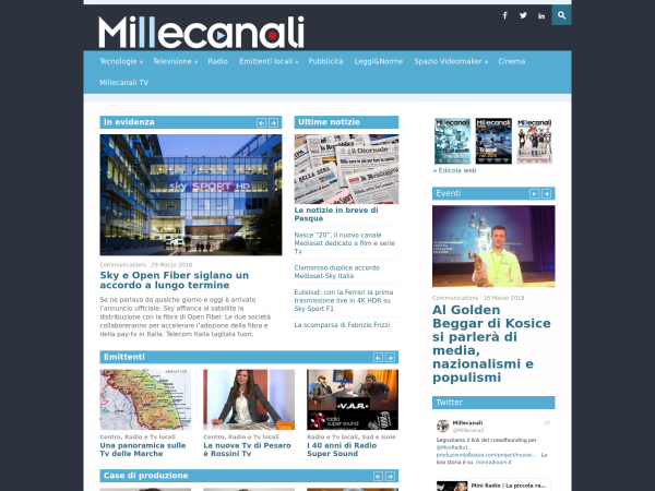 Screenshot millecanali.it
