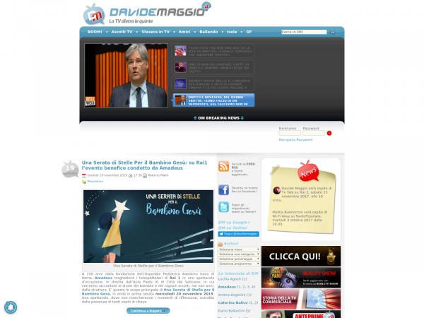 Screenshot davidemaggio.it