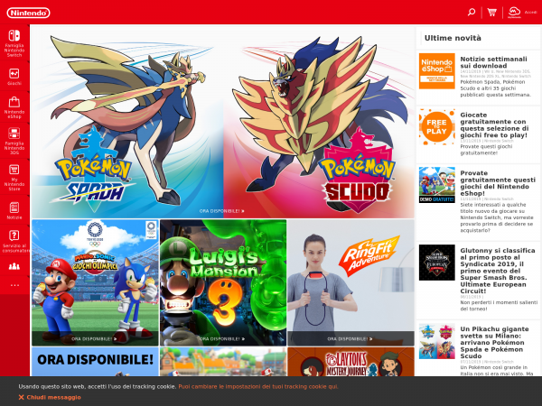 Screenshot nintendo.it