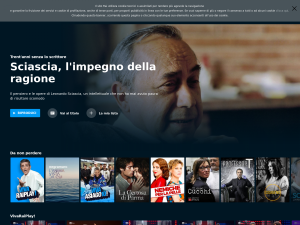 Screenshot raiplay.it