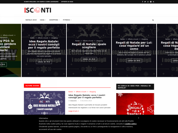 Screenshot scontimigliori.com