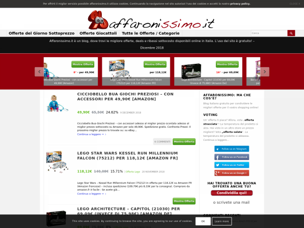 Screenshot affaronissimo.it
