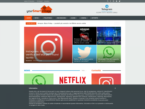 Screenshot yoursmartvillage.com