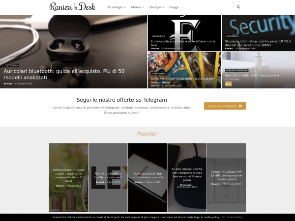 Screenshot ranierisdesk.com