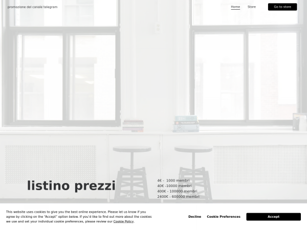 Screenshot promozione-del-canale-telegram.jimdosite.com