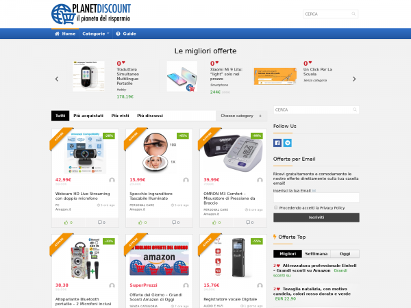 Screenshot planetdiscount.it