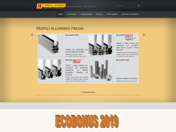 Screenshot fabbricabarbero.com