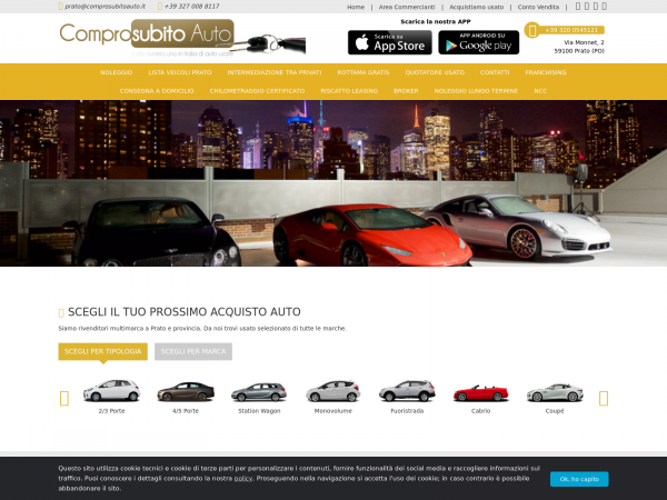 Screenshot comprosubitoauto.it