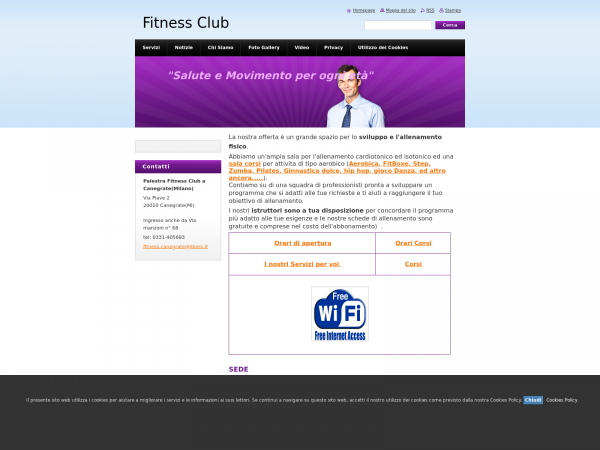 Screenshot fitnesscanegrate.webnode.it
