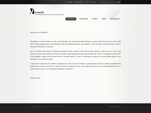 Screenshot virtuspedia.it