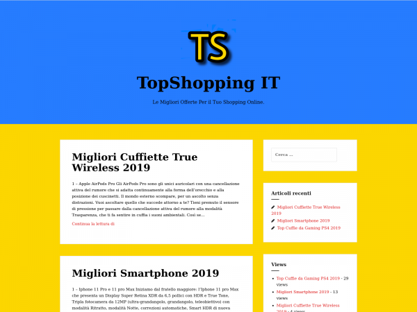 Screenshot topshoppingit.com