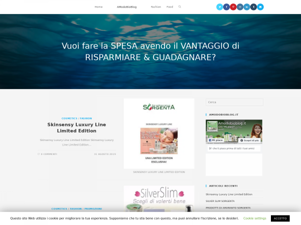 Screenshot amodobioblog.it