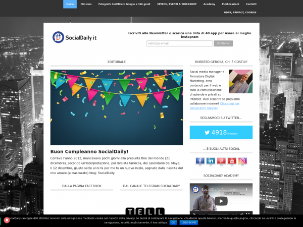 Screenshot socialdaily.it