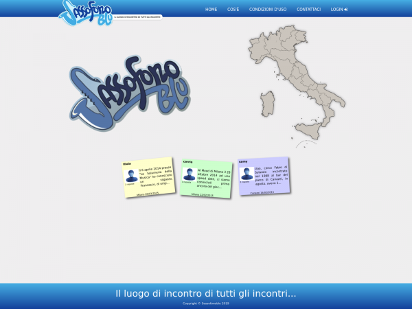 Screenshot sassofonoblu.it