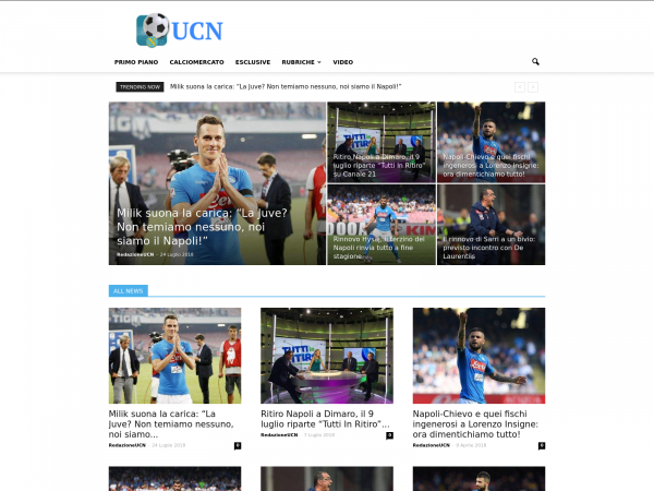 Screenshot ultimecalcionapoli.it