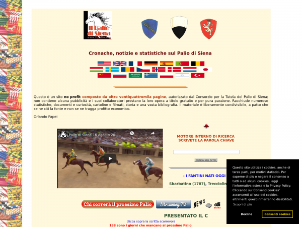 Screenshot ilpalio.org