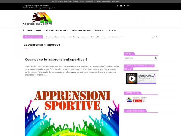 Screenshot apprensionisportive.it
