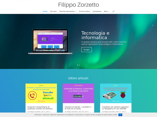 Screenshot filippozorzetto.it