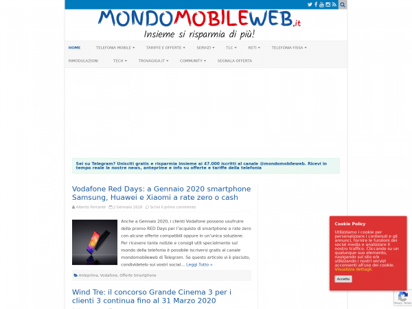 Screenshot mondomobileweb.it