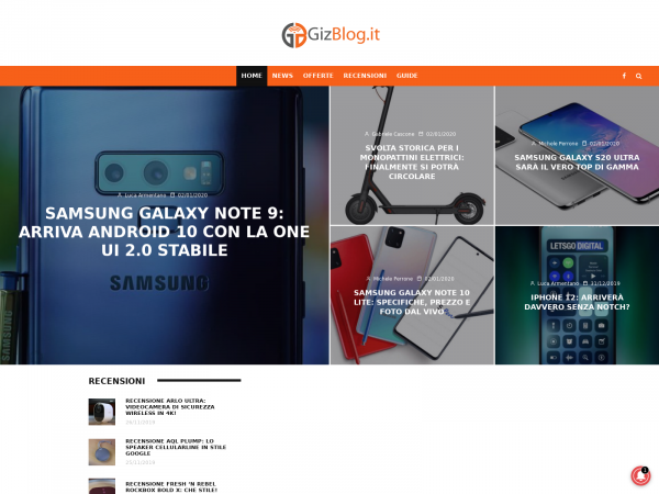 Screenshot gizblog.it
