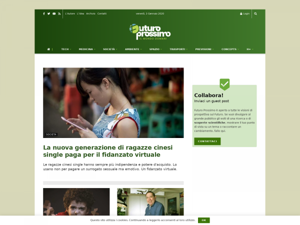 Screenshot futuroprossimo.it