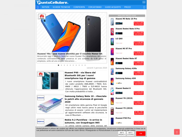 Screenshot puntocellulare.it