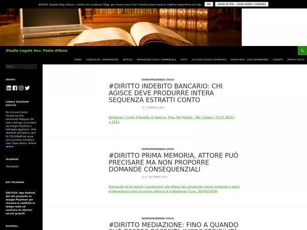 Screenshot paoloalfano.it