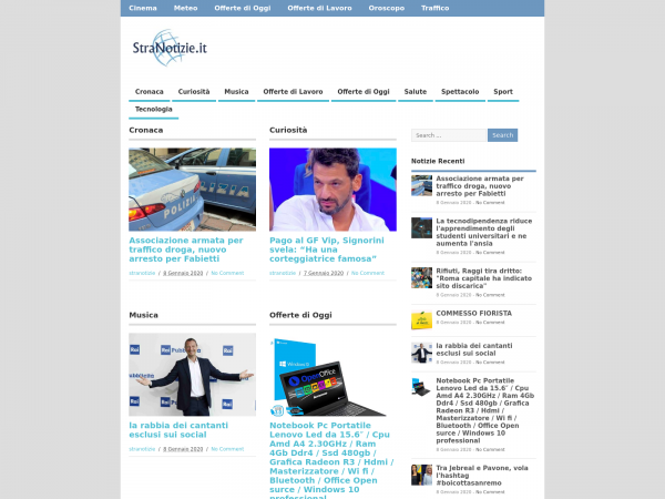 Screenshot stranotizie.it