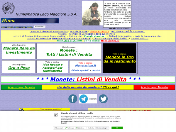Screenshot numismatica.it