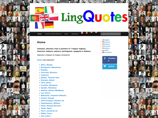 Screenshot lingquotes.com