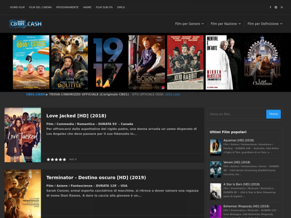 Screenshot cb01.cash