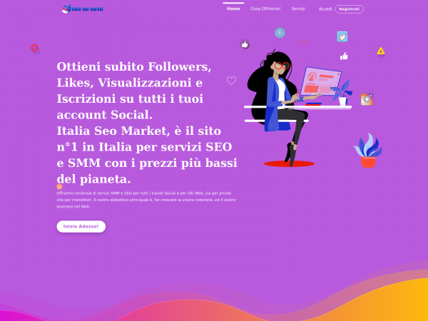 Screenshot italiaseomarket.com