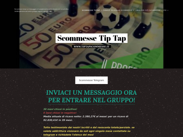 Screenshot tiptapscommesse.it