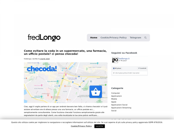 Screenshot fredlongo.it