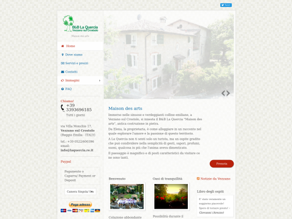 Screenshot laquercia.re.it