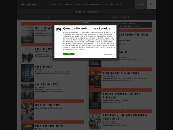 Screenshot screenweek.it