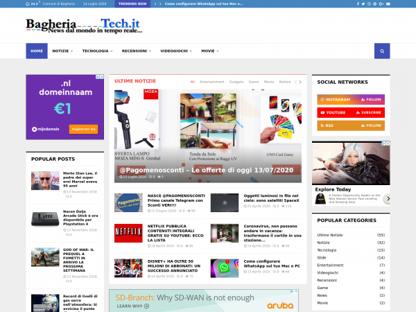 Screenshot bagheriatech.it