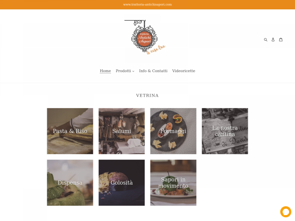 Screenshot trattoria-antichi-sapori.myshopify.com