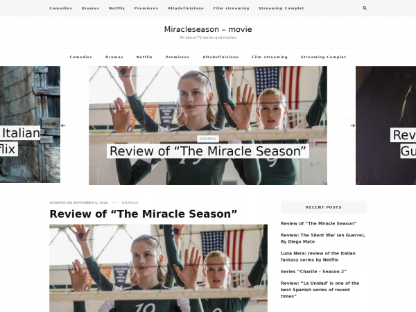 Screenshot miracleseason.movie