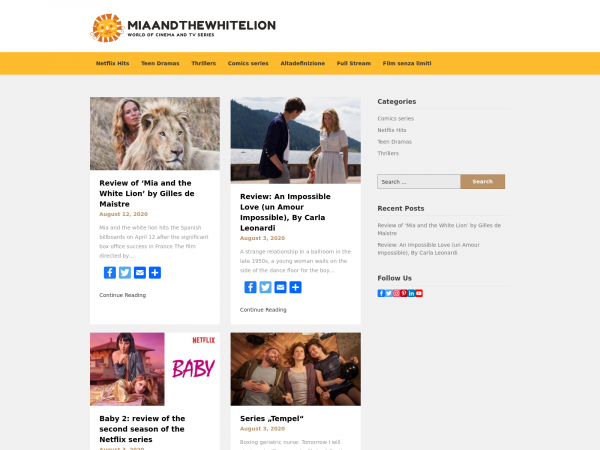 Screenshot miaandthewhitelion.movie