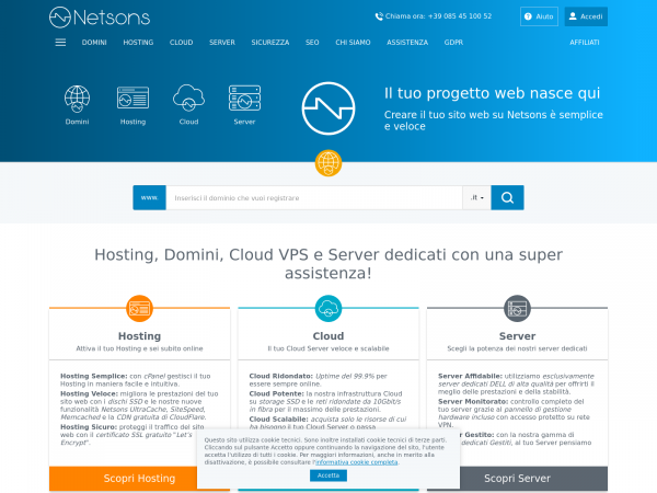 Screenshot netsons.com