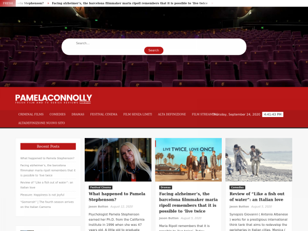 Screenshot pamelaconnolly.com