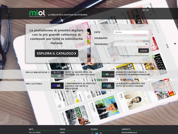 Screenshot medialibrary.it