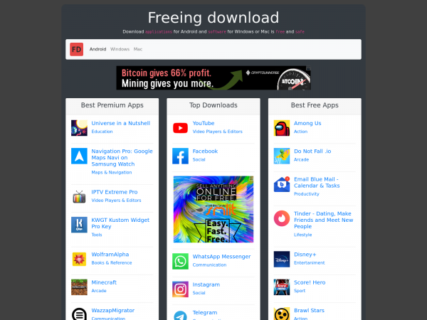 Screenshot freeingdownload.com